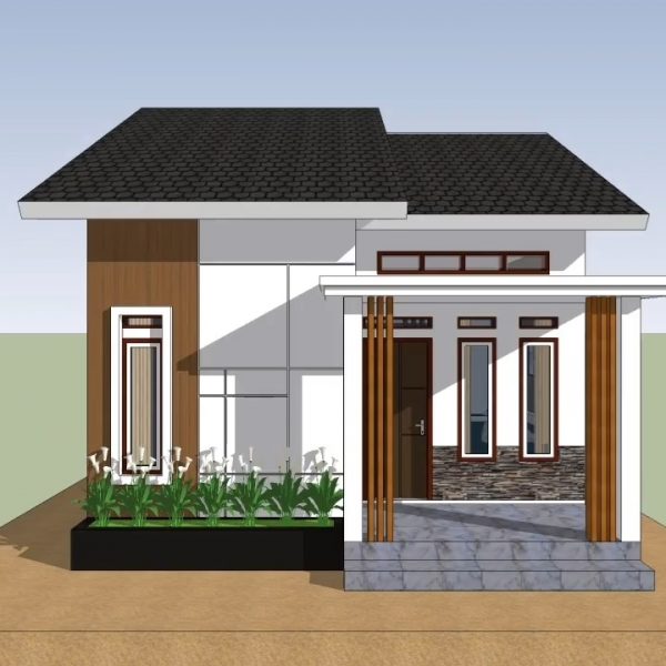 Small House Design 6x8.5 Meter Home Design 20x28 Feet 2 Bed 1 bath