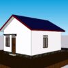 Small House Plan 20x23 Feet 6x7 Meter 2 Beds 1 bath - Image 6