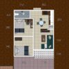 Small House Plan 20x23 Feet 6x7 Meter 2 Beds 1 bath