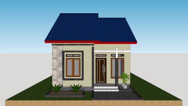 Small House Plan 20x33 Feet Home Design 6x10 Meter 3 Beds 1 bath