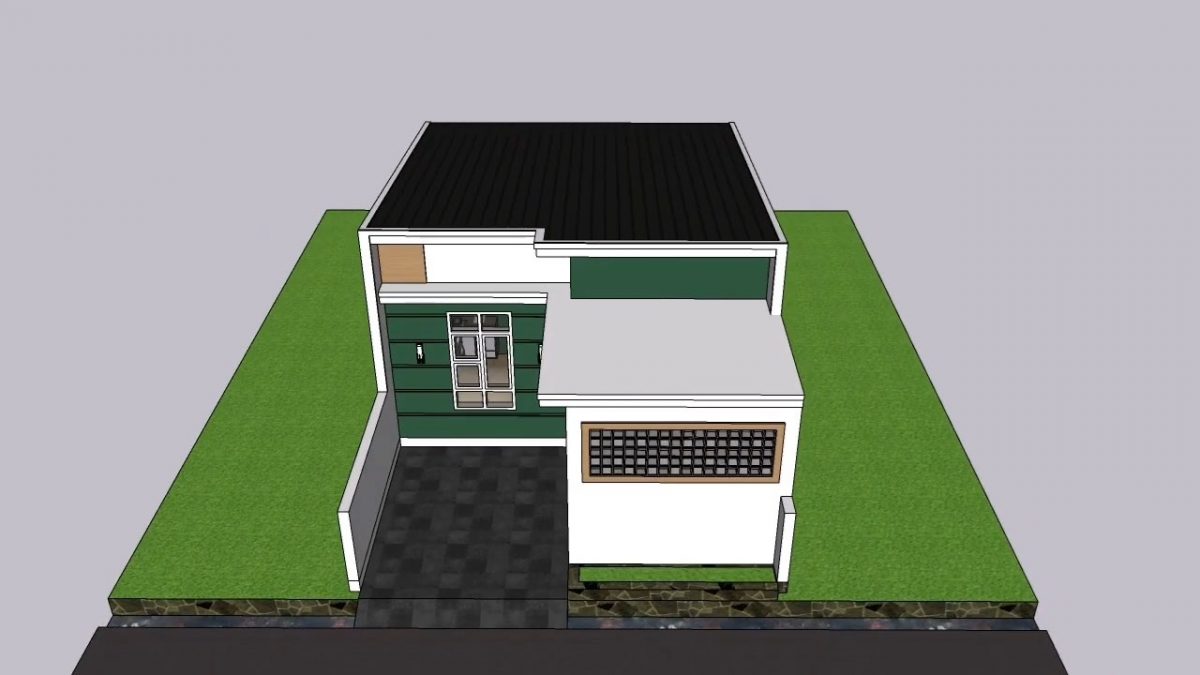 Small House Plan 6x10 Meter 20x33 Feet 2 Bed 1 bath