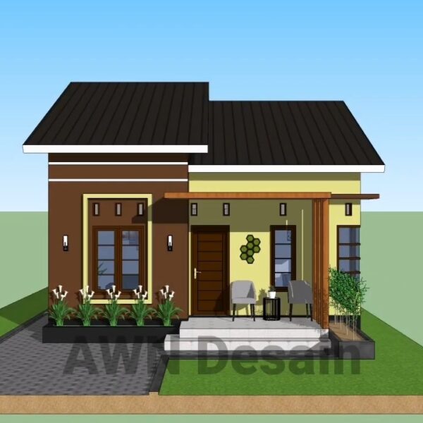 Small House Plans 23x33 Feet Home Design 7x10 Meter 3 Beds 1 bath