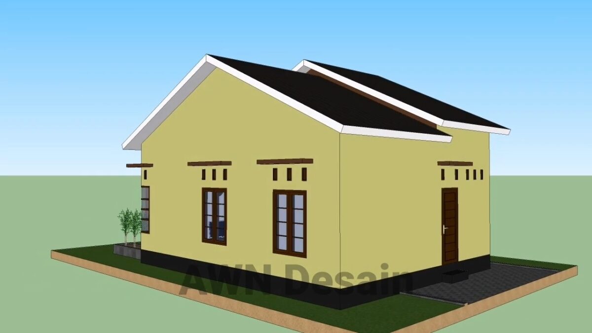 Small House Plans 23x33 Feet Home Design 7x10 Meter 3 Beds 1 bath