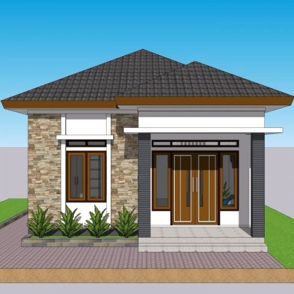 Small House Plans 7x10 Meter Home Design 23x33 Feet 3 Bed 1 bath