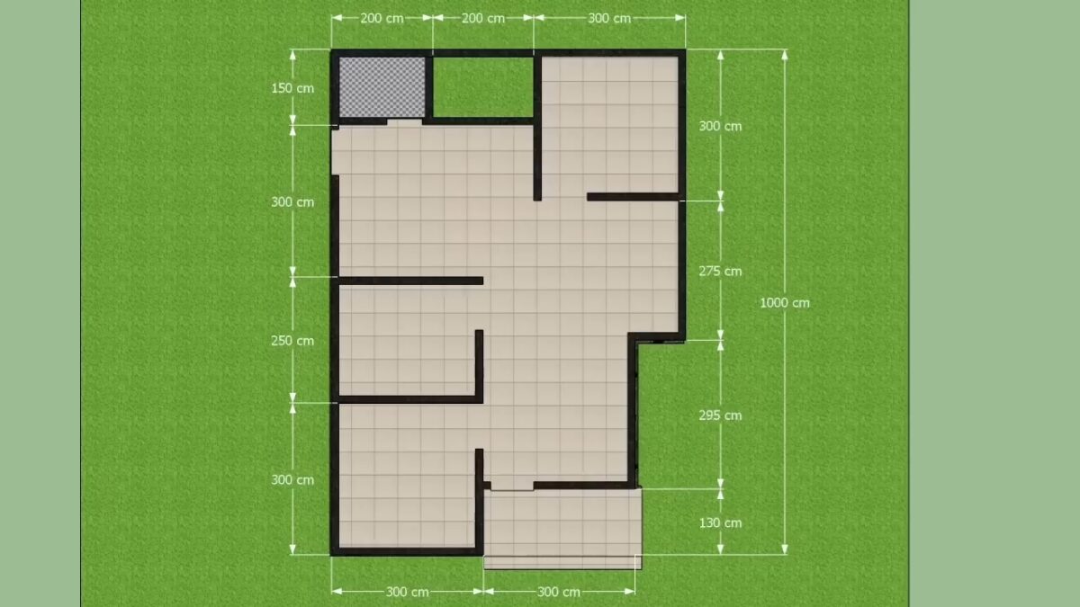 Small House Design 7x10 Meter 23x33 Feet 3 Beds 1 bath