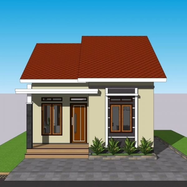 Small House Plans 7x9 Meter Home Design 23x30 Feet 3 Bed 1 bath
