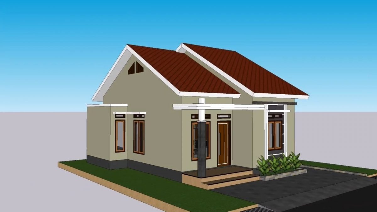 Small House Plans 7x9 Meter Home Design 23x30 Feet 3 Bed 1 bath