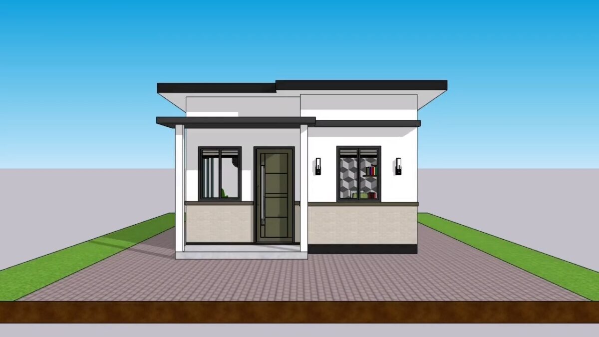 Small House Design 5x9 Meter Home Design 17x30 Feet 2 Beds 1 bath