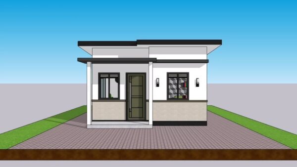 Small House Design 5x9 Meter Home Design 17x30 Feet 2 Beds 1 bath