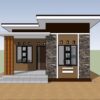 Small House Plan 20x23 Feet Home Design 6x7 Meter 2 Beds 1 bath