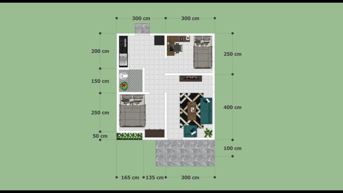 Small House Plans 6x9 Meter Home Design 20x30 Feet 2 Beds PDF Full Plan layout