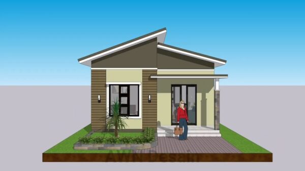 20x20 Small House Design 6x6 Meter 1 Bed 1 Bath 36sqm PDF Full Plan