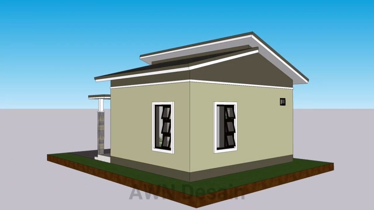 20x20 Small House Design 6x6 Meter 1 Bed 1 Bath 36sqm PDF Full Plan