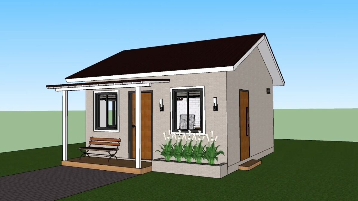 Simple House Design 5x6 Meter Home Plan 17x20 Feet 1 Bed 1 bath 30sqm PDF Full Plan