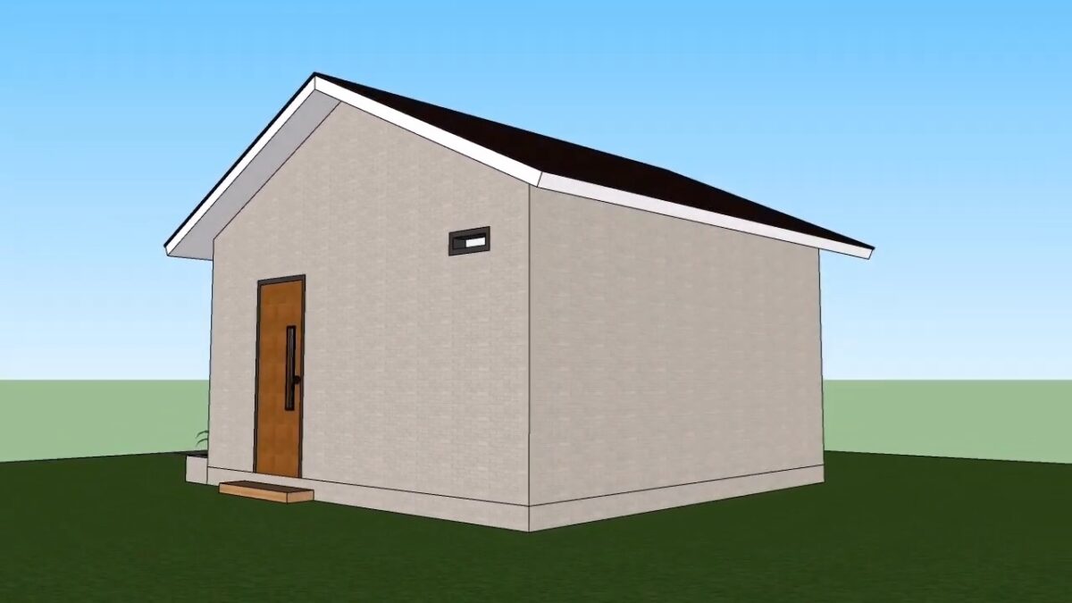 Simple House Design 5x6 Meter Home Plan 17x20 Feet 1 Bed 1 bath 30sqm PDF Full Plan