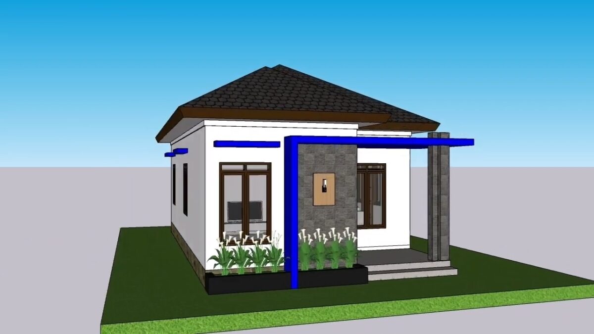 Simple House Design 6x10 Meter Home Plans 20x33 Feet 3 Beds 60sqm PDF Full Plan