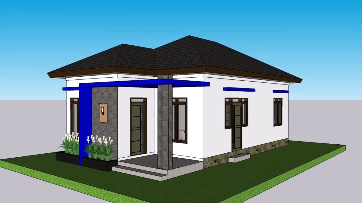 Simple House Design 6x10 Meter Home Plans 20x33 Feet 3 Beds 60sqm PDF Full Plan