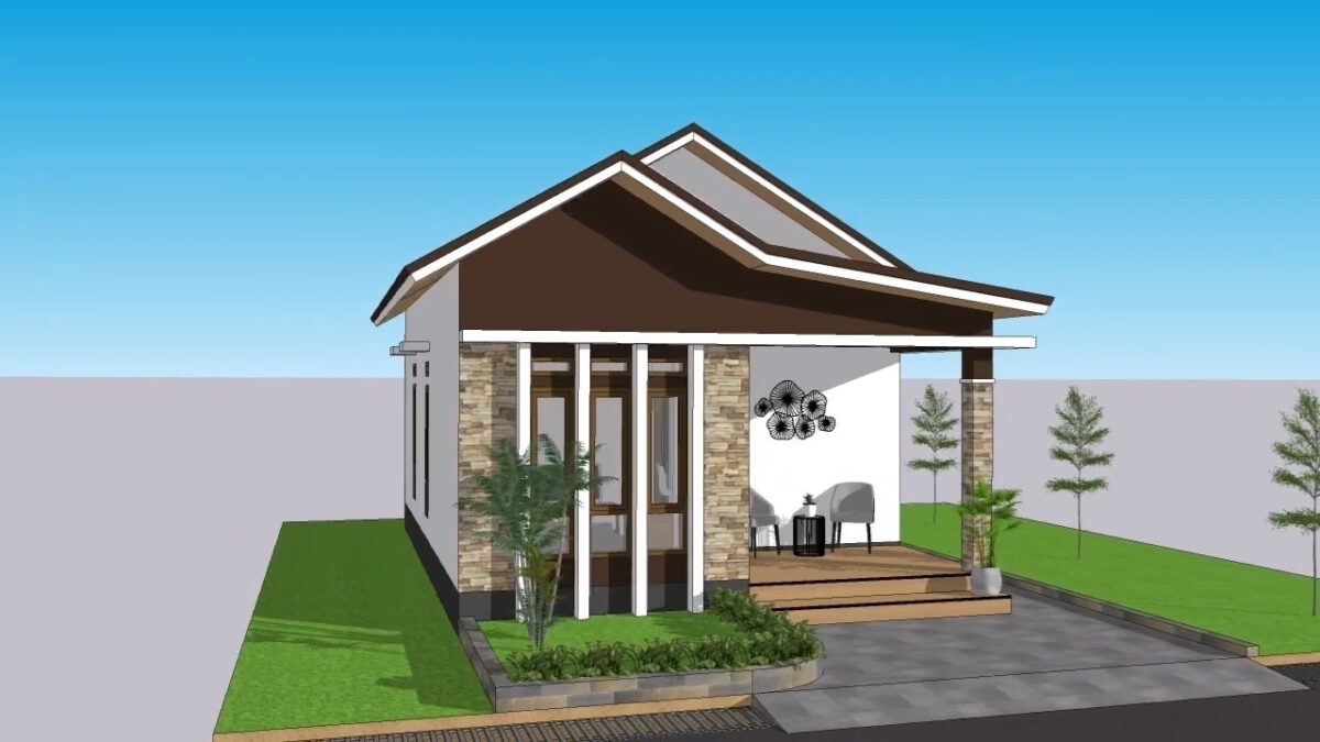 Simple House Design 7x9 Meter Home Plan 23x30 Feet 3 Beds 1 Bath 63 sqm PDF Full Plan