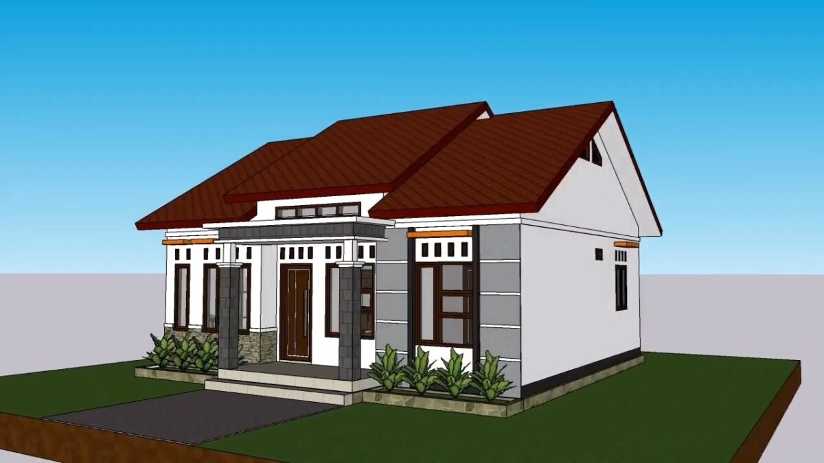 Simple House Design 9x9 Meter Home Plan 30x30 Feet 3 Bed 1 bath 81 sqm PDF Full Plan