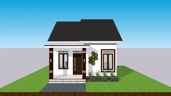 Small House Design 6x10 Meter Home Plans 20x33 Feet 3 Beds 1 bath PDF Full Plan