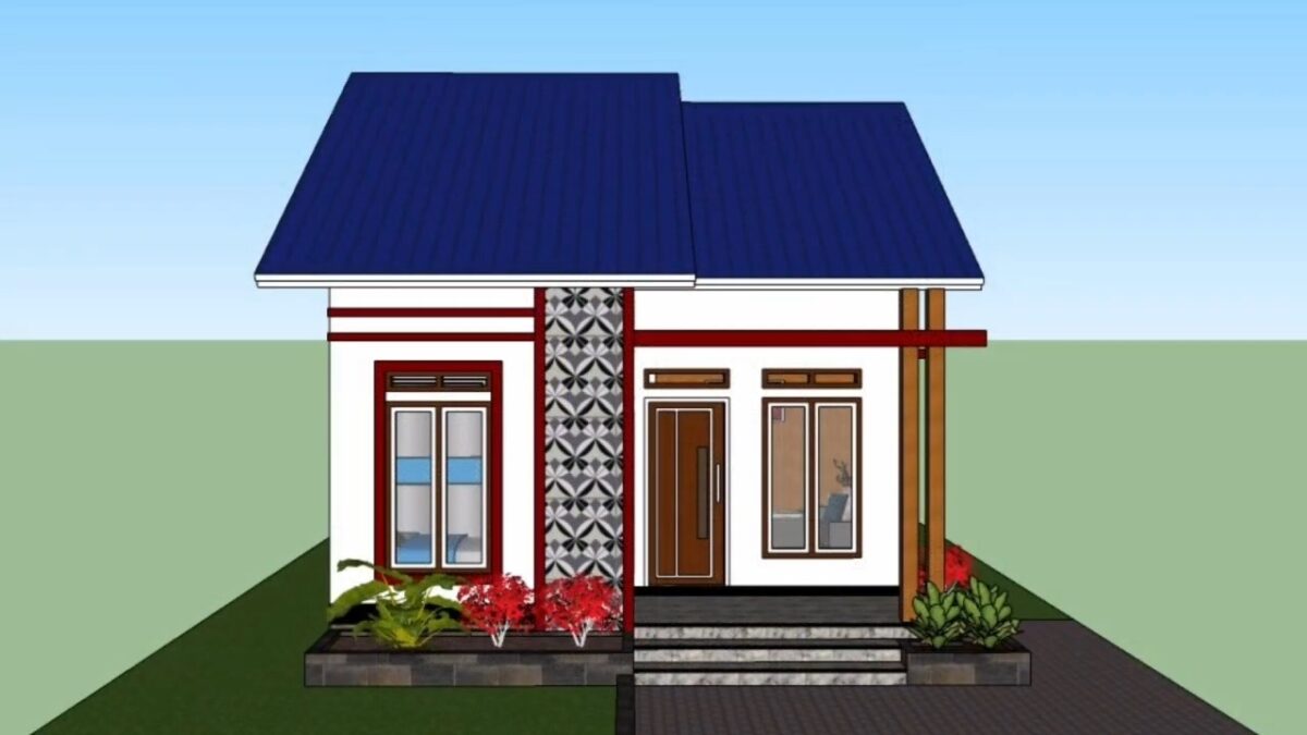 Small House Design 6x9 Meter Home Plans 20x30 Feet 2 Beds 1 bath PDF Full Plan