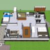 Small House Design 6x9 Meter Home Plans 20x30 Feet 2 Beds 1 bath PDF Full Plan