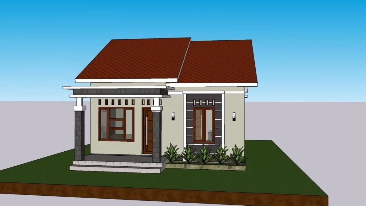 Small House Design 7x9 Meter Home Plan 23x29 Feet 3 Beds 1 bath PDF Full Plan