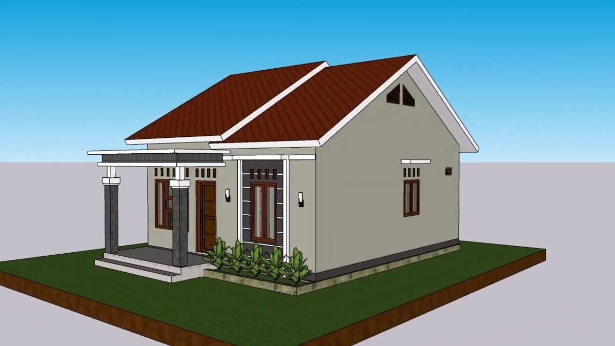 Small House Design 7x9 Meter Home Plan 23x29 Feet 3 Beds 1 bath PDF Full Plan