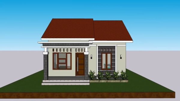 Small House Design 7x9 Meter Home Plan 23x29 Feet 3 Beds 1 bath PDF Full Plan