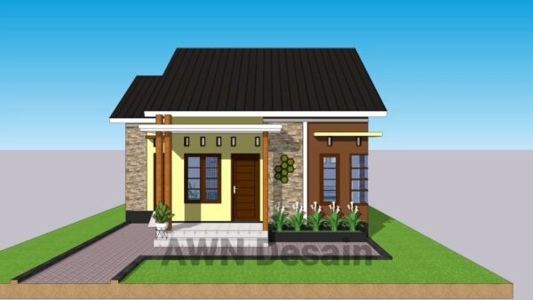 Small House Design 8x10 Meter Home Plan 26x33 Feet 3 Bed 1 bath PDF Full Plan