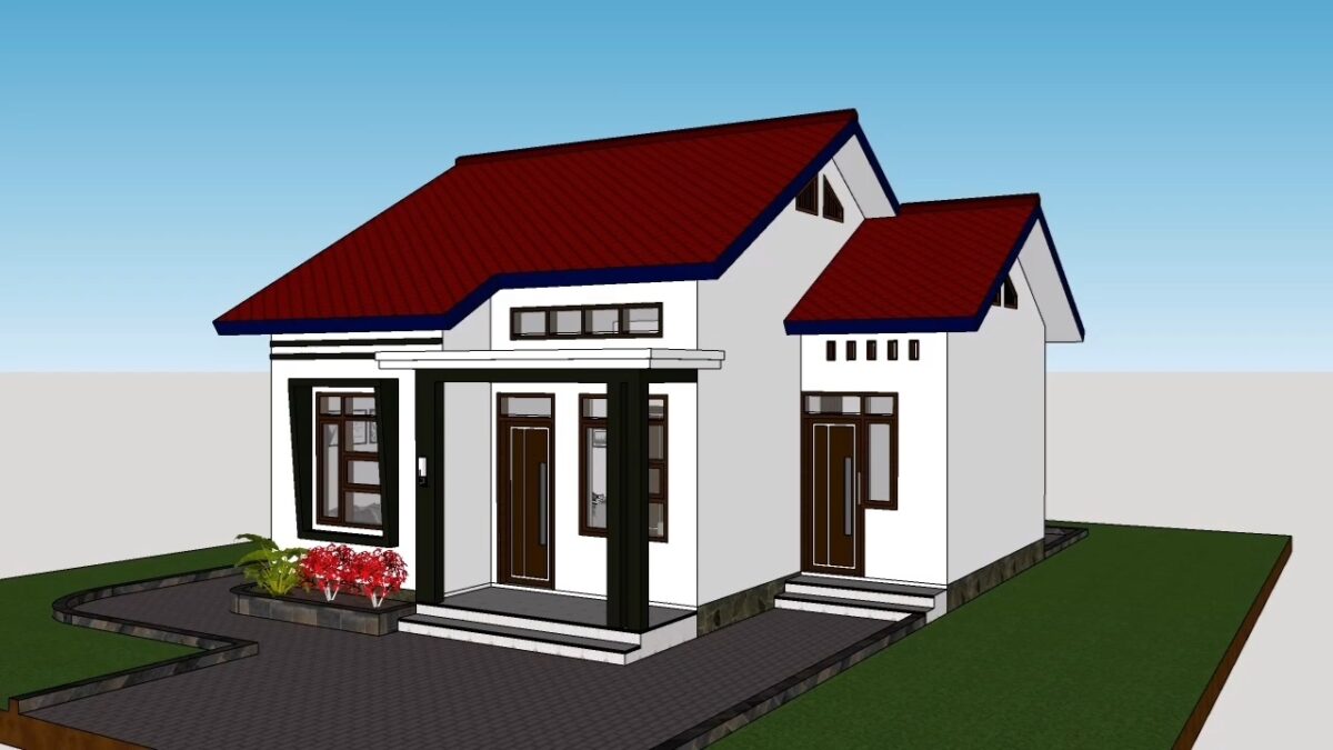 Small House Design 8x9 Meter Home Plan 26x30 Feet 3 Beds 1 bath 72sqm PDF Full Plan 1