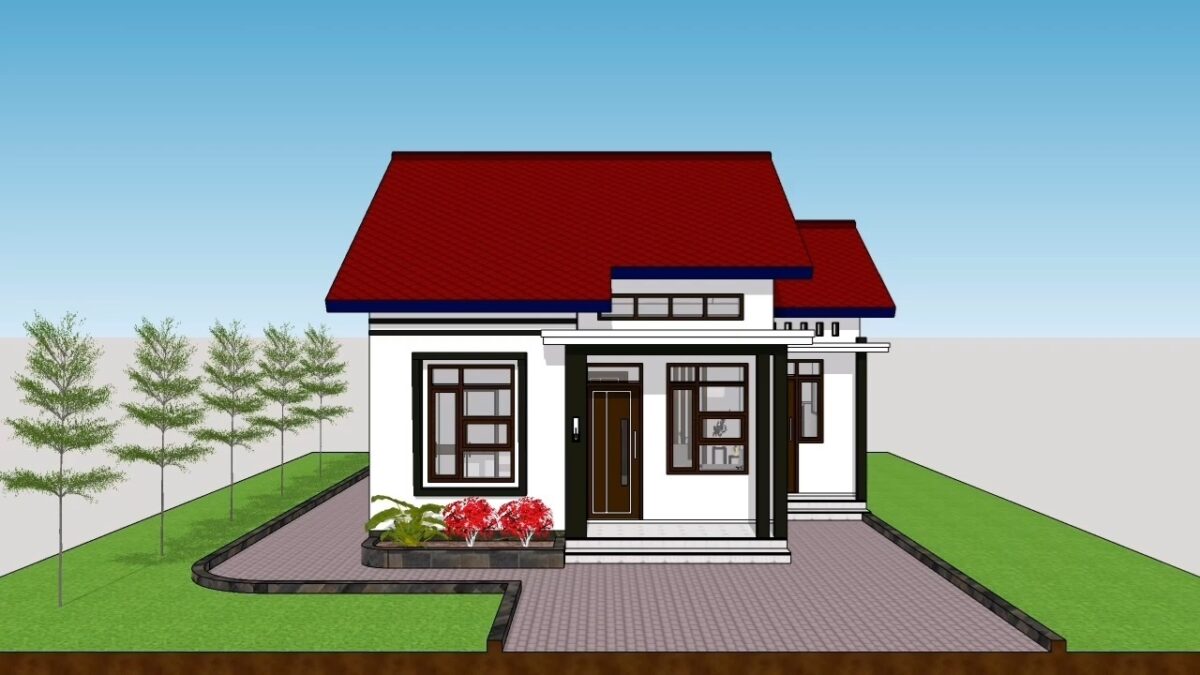 Small House Design 8x9 Meter Home Plan 26x30 Feet 3 Beds 1 bath 72sqm PDF Full Plan 3