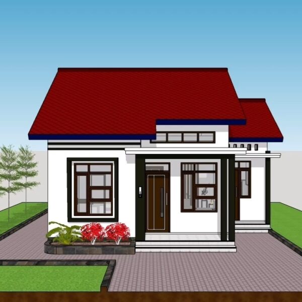 Small House Design 8x9 Meter Home Plan 26x30 Feet 3 Beds 1 bath 72sqm PDF Full Plan 3