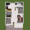 Small House Plan 6x8.5 Meter Home Design 20x28 Feet 2 Beds 1 bath PDF Full Plan