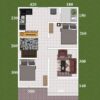 Small House Plan 6x8.5 Meter Home Design 20x28 Feet 2 Beds 1 bath PDF Full Plan