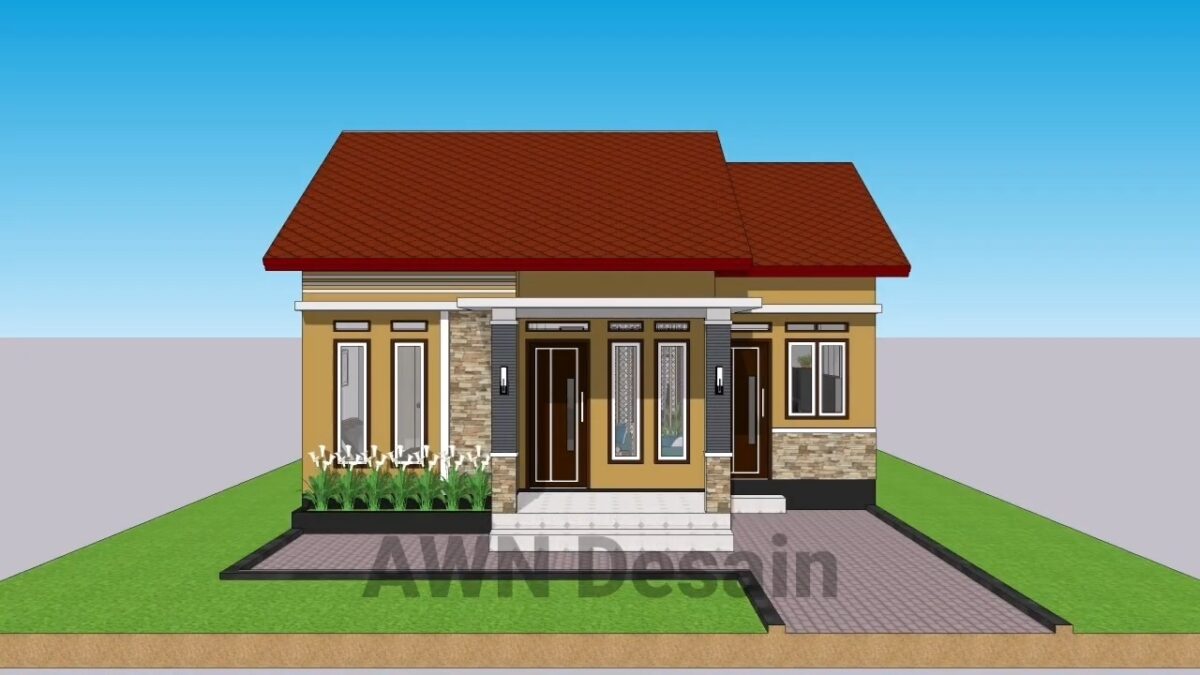Small House Plan 8x9 Meter Home Design 26x30 Feet 3 Beds 1 bath PDF Full Plan