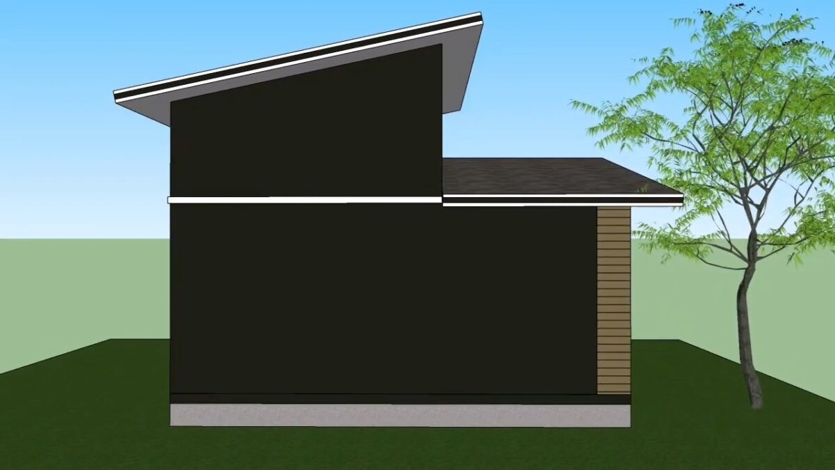Small Simple House 23x20 Feet Home Design 7x6 Meter 2 Beds 1 bath PDF Full Plan