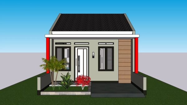 Small Simple House 5x5 Meter Home Plan 17x17 Feet 1 Bed 25 sqm PDF Full Plan