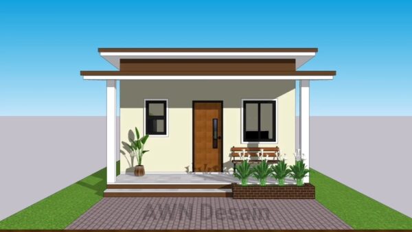 Small Simple House 5x6 Meter Home Plan 17x20 Feet 1 Bed 1 bath 30sqm PDF Full Plan