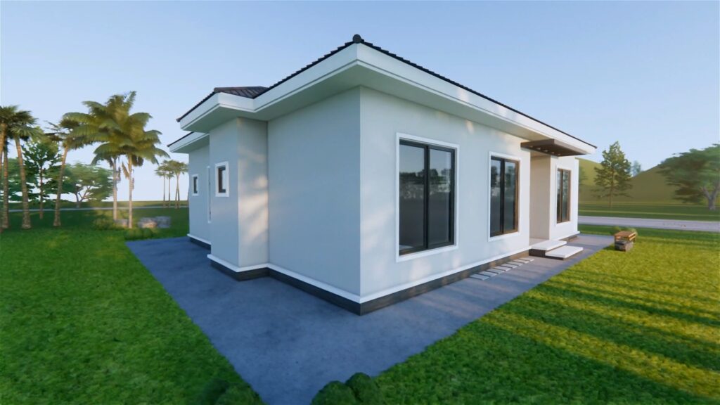 House Design 10x12.5 Meter Home Plan 33x41 Feet 4 Bedroom 2 Bath Hip ...