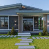 Small House Design 7.8 x11 Meter 3 Bedroom 2 Bathroom
