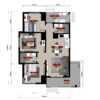 Small House Design 7.8 x11 Meter 3 Bedroom 2 Bathroom