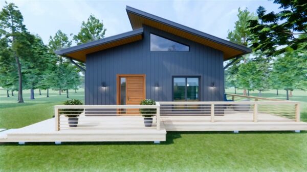 Small House Design 7x8 Meter 23x26 Feet 1 Bedroom 1 Bathroom