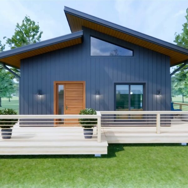 Small House Design 7x8 Meter 23x26 Feet 1 Bedroom 1 Bathroom 2