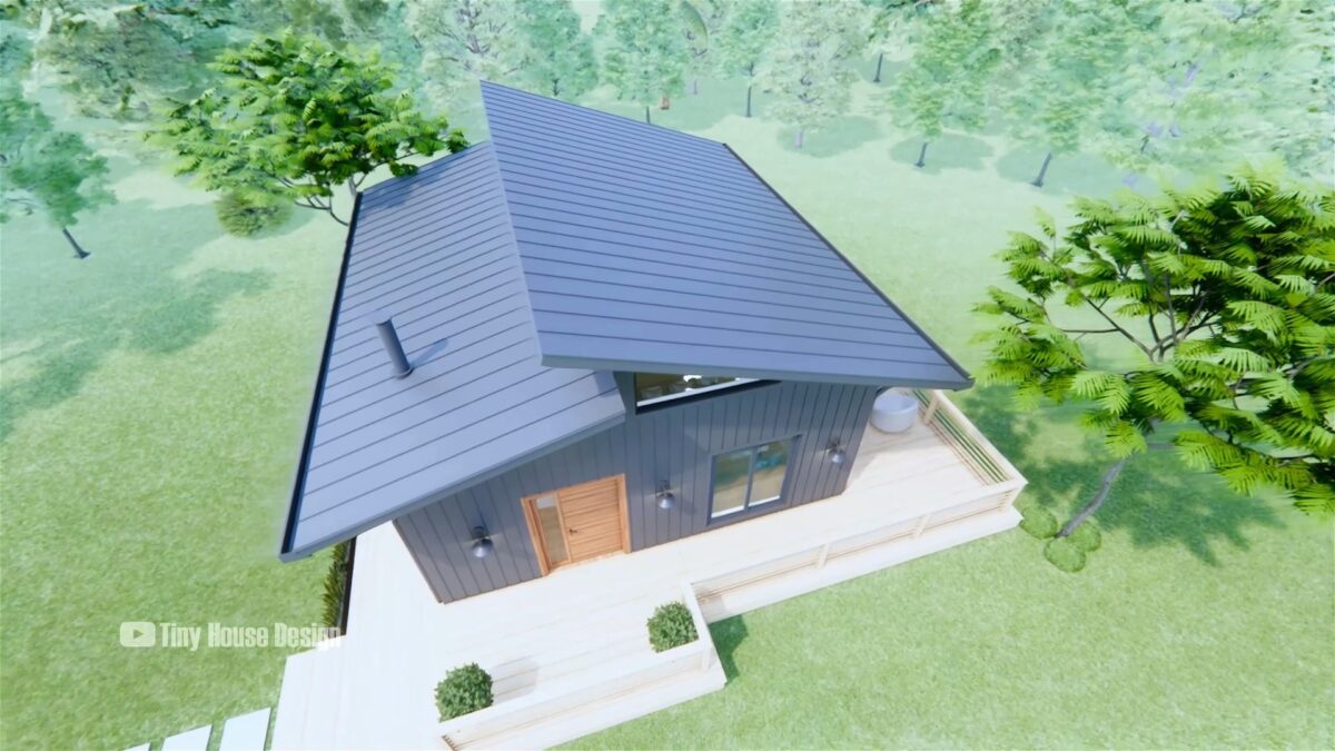 Small House Design 7x8 Meter 23x26 Feet 1 Bedroom 1 Bathroom 3