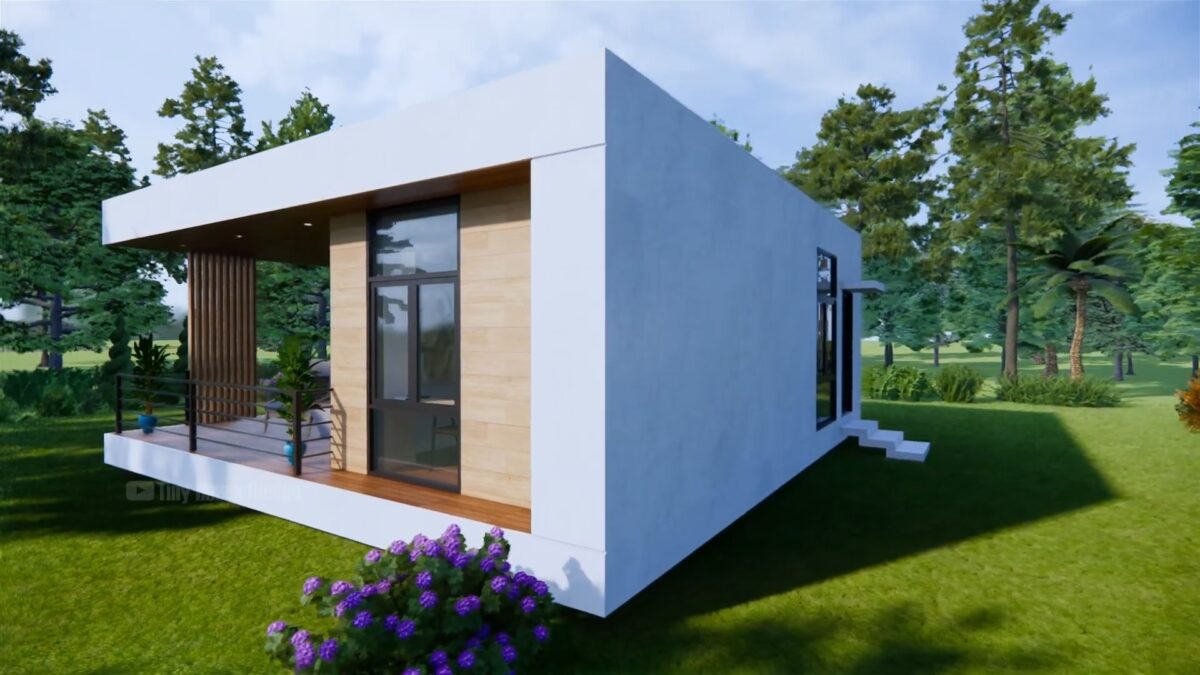 Small House Design 8x7 Meter 23x26 Feet 2 Bedroom 1 Bathroom