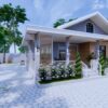 Beautifully Small House 6x9 Meter House Design 20x30 Feet 2 Bed 1 Bath Gable Roof PDF Plan