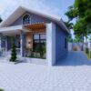Beautifully Small House 6x9 Meter House Design 20x30 Feet 2 Bed 1 Bath Gable Roof PDF Plan