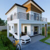 House Design 23x33 Feet Small House Plan 7x10 Meter 3 Bed 2 Bath Shed Roof PDF Full Plan