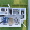 House Design 23x33 Feet Small House Plan 7x10 Meter 3 Bed 2 Bath Shed Roof PDF Full Plan